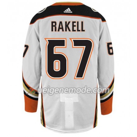 Herren Eishockey Anaheim Ducks Trikot RICKARD RAKELL 67 Adidas Weiß Authentic